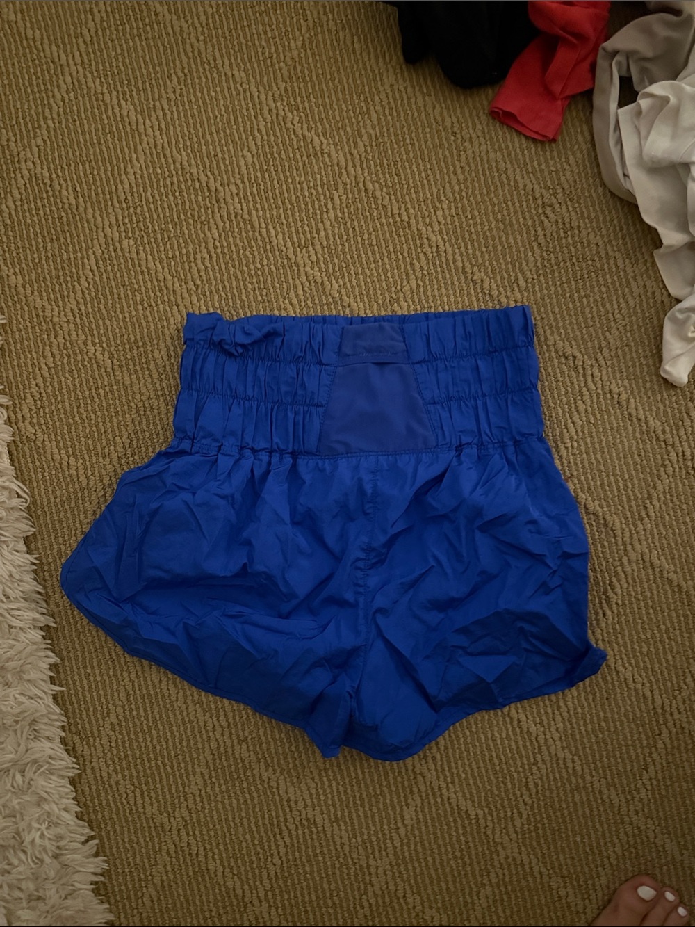 Free People Royal Blue High-Waist Athletic Shorts